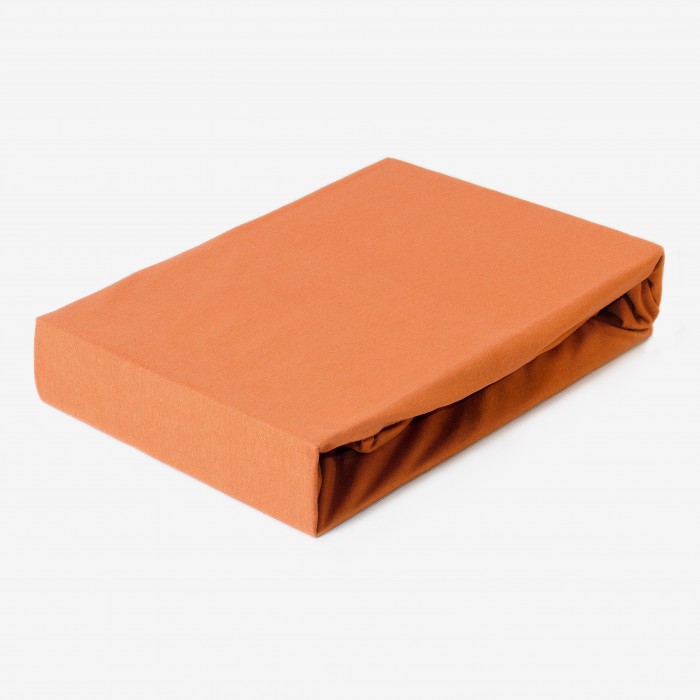 Prostěradlo JERSEY 100x200 terakota